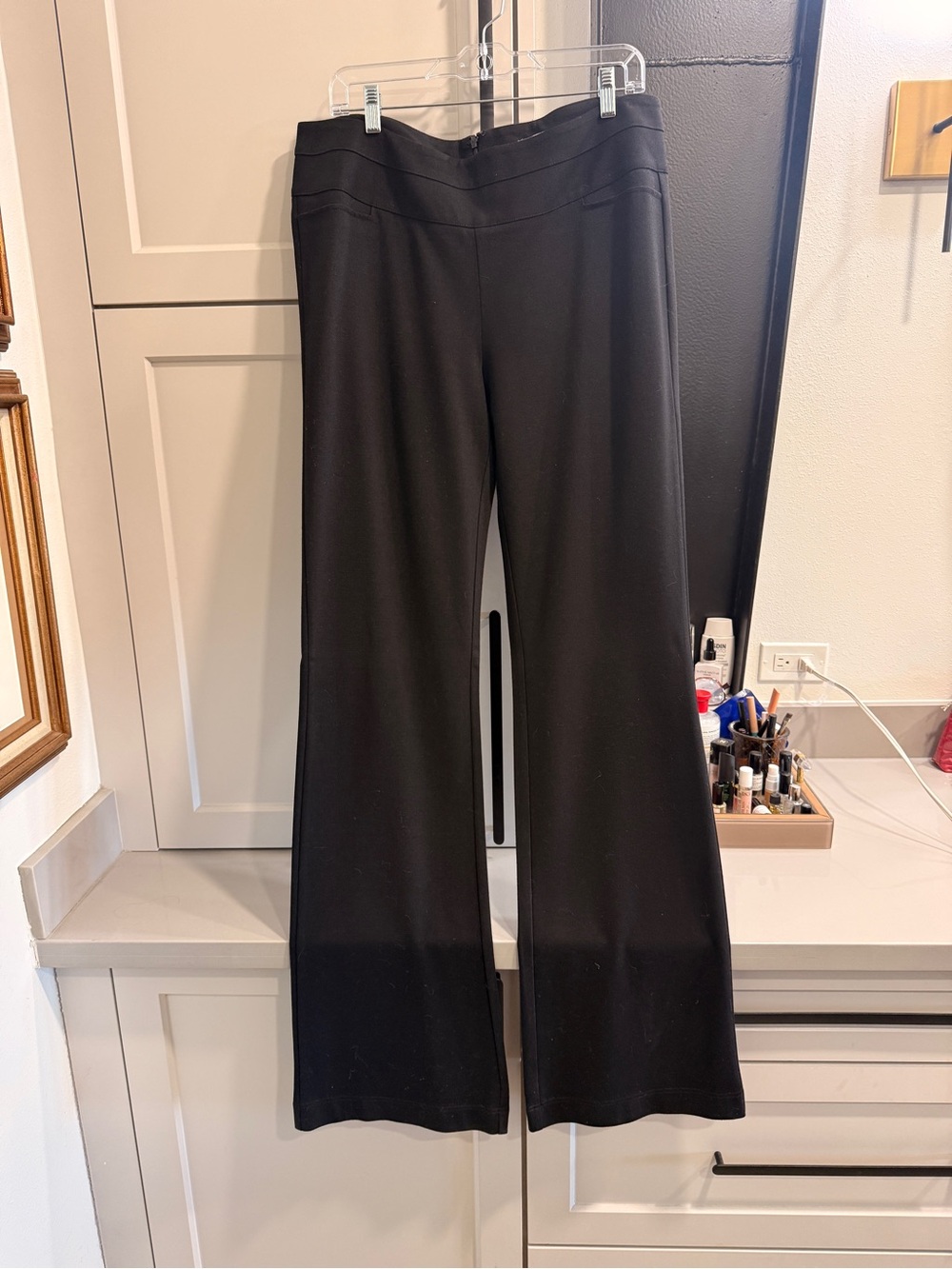 Cabi Women's Black Wide-Leg Ponte Pants